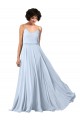 Long Sleeveless Soft Chiffon Light Sky Blue A-Line Formal Dress / Bridesmaid Dress Newcastle