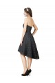 Knee Length Sleeveless Lace Slate Grey A-Line High Low Bridesmaid Dress Newcastle
