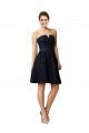 Knee Length Sleeveless Lace Dark Navy A-Line Bridesmaid Dress Newcastle