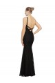 Long Sleeveless Lace Black Sheath Bridesmaid Dress Newcastle