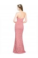 Long Sleeveless Lace Salmon Mermaid Formal Dress / Bridesmaid Dress Newcastle