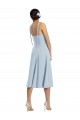 Midi Length Sleeveless Stretch Crepe Light Sky Blue A-Line Evening Gown / Prom Dress / Bridesmaid Dress Newcastle