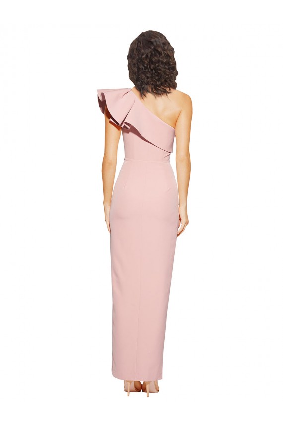 Long Sleeveless Stretch Crepe Mauve Sheath Formal Evening Gown / Prom Dress / Bridesmaid Dress Newcastle