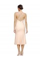 Midi Length Sleeveless Stretch Crepe Nude Sheath Evening Gown / Prom Dress / Bridesmaid Dress Newcastle