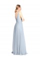 Long Floor Length Sleeveless Tulle Light Sky Blue A-Line Bridesmaid Dress Newcastle